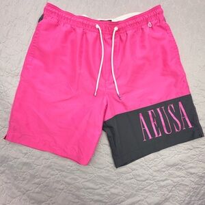 American Eagle Outfitters Pink and Black Hybrid Swim Shorts